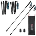 OKHEALING Ultralight Trekking Poles, Foldable, Set of 2, Ultralight Carbon Fiber, Trail Poles with Moisture Wicking Handle, with Storage Bag - size: 130cm