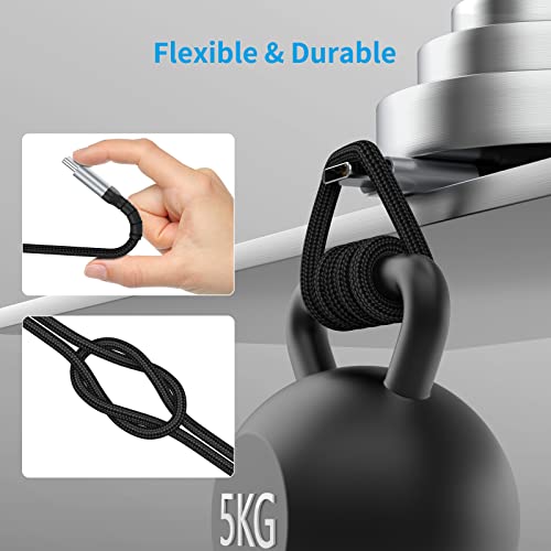 Umefly 1.5ft USB C Cable, Braided USB 2.0 Type A to Type C Charging Cord, 18 Inches, Compatible with iPhone 15 Pro/Max, Samsung Galaxy S23 Ultra, Google Pixel, Short USB C Cable for Car - size: 1.5 Feet