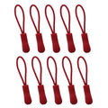 Luggage Zipper Pull Replacement for Backpack: YZSFIRM 10 Pcs Dark Red Zipper Tab - color: 04 Dark Red