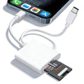 SD Card Reader for iPhone | USB C Memory Card Reader, Digital Camera Adapter To MacBook/USBC Laptop for SD/Micro SD Card, Camera Accessories - size: 2IN2 SD Card Reader