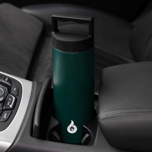 BJPKPK 18oz Insulated Water Bottle Stainless Steel Water Bottle with Handle - color: Army Green, style: 18oz
