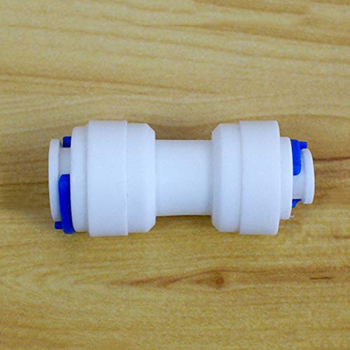 E-outstanding Quick Straight Connector 5PCS 1/4inch to 3/8inch OD Quick Straight Push Connector Water Tube Pipe Fitting Kit for RO Water Systems Purifiers Filters (Pack of 2) - size: 1/4 inches (Pack of 2)