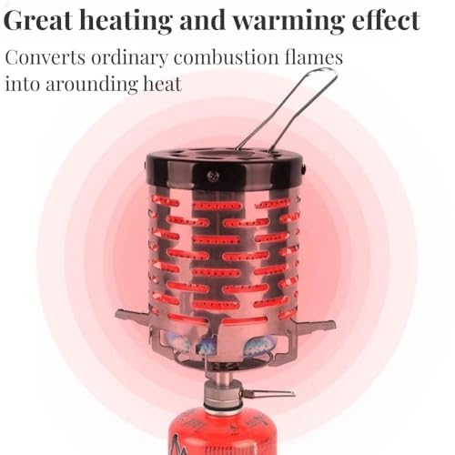 Portable Camping Heater Outdoor Heater Cover Stainless Steel Heating Cover Picnic Hand Warmer Tent Heating Equipment Portable Autumn and Winter Warmer Cover for Stoves
