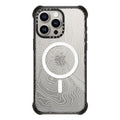 CASETiFY for iPhone 15 Pro Max Case - Ultra Impact Compatible with MagSafe | Strong Slim | 11.5 ft. 5X Militray Grade Drop Protection | Topography Map | Black - color: Topography Map, size: Iphone 15 Pro Max (6.7")