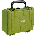 Eylar Protective Camera Hard Case Water & Shock Proof w/Foam, TSA Standards 9.12 inch 7.56 inch 4.37 inch (OD Green) - color: OD Green