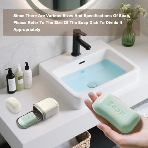 Leakproof & Waterproof Travel Soap Case with Lid - Portable Bar Soap Holder & Draining Container for Camping, Gym, Bathroom, Shower & Outdoor - Travel Essentials