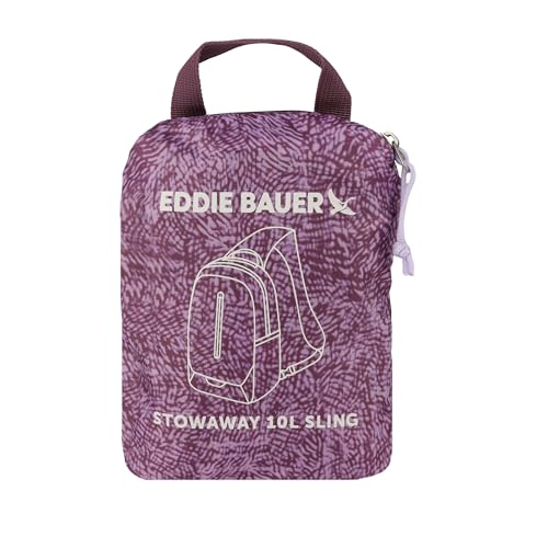 Eddie Bauer Stowaway Packable Sling Bag | Travel | Outdoor | Lightweight | Compact | Ripstop Nylon, Lilac-10L - color: Lilac