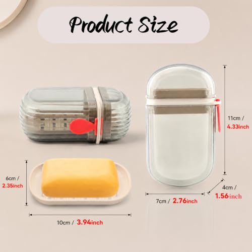 2 Pack Travel Soap Case Portable Soap Box with Removable Drain Tray