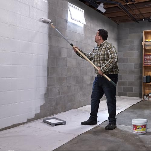 Flex Seal Liquid, Liquid Rubber Coating Sealant, Waterproof, Flexible, Breathable, and UV Resistant, Roof Repair, Basements, RV, Campers, Trailers, Marine, EPDM, Masonry, MAX, White, 2.5 Gallon
