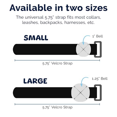 Trailblazin' Bear Bell for Outdoor Safety, Camping, Hiking Essentials, Bike Bells, Backpacking & Dog Bell to Alert Wildlife, Off-Leash Tracking, Made in USA - color: Black, size: Small 1.00" Bell