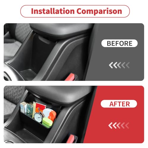 Linskip Center Console Storage Organizer Kit Compatible with Chevy Colorado & GMC Canyon 2014-2022, Hanging Storage Box + Gear Shift Side Pocket - color: 15-22 Kit