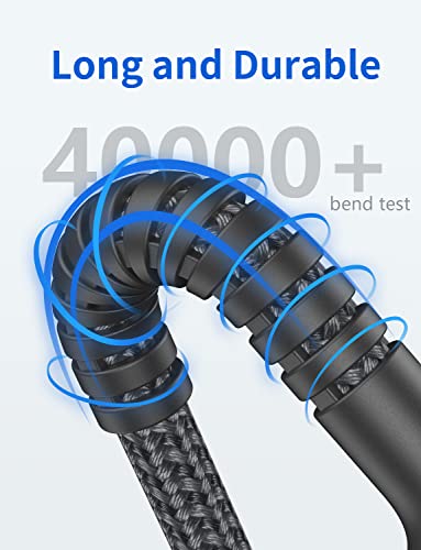 iPhone Charger, [Apple MFi Certified] 2Pack 10FT Long Lightning Cable Nylon Braided Cable iPhone Charger Cord Compatible with iPhone 14 13 12 11 Pro Max XR XS X 8 7 6 Plus iPad and More - color: Grey, size: 10FT, style: USB A to Lightning