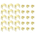 uxcell #3 Zipper Slider Retainers Kit, 100Pcs Bottom Stops & 200Pcs Top Stops for Bags Coats Jackets Closed-end Zippers Replacing, Light Gold - color: Light Gold, size: #3