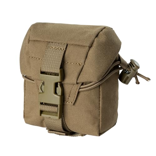 IDOGEAR Tactical Frag Grenade Pouch MOLLE Tool Pouch Ultility EDC mini Waist Storage Bag with Adjustable Function - color: Coyote Brown