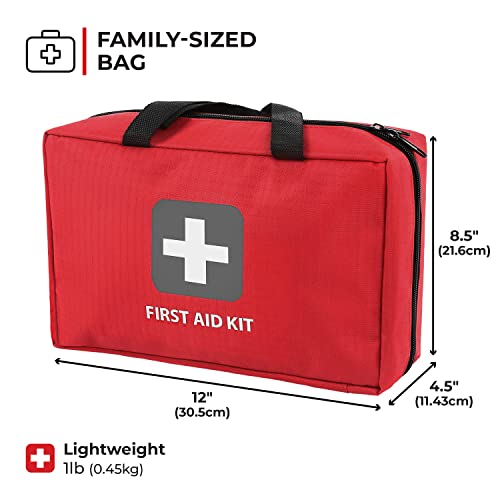 Thrive Hospital Grade First Aid Kit, 291 Pieces, Emergency Supplies | Medical Supplies For Home, Car, Trucks, Camping, Hiking, Travel, Sports And Hunting Emergencies - style: 291 Piece - Grey