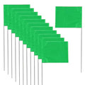 Marking 30 Pack Yard Flags - 12 x 2.5 x 3.5 Inch Landscape Flags for Lawn, Survey, Sprinkler, Irrigation (Green) - color: Green, size: 30Pack