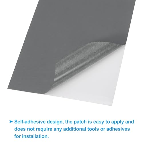 PATIKIL Down Jacket Repair Patch 6" x 8", 10 Pack Self Adhesive Nylon Fabric Patch for Tent Clothes Outdoor Camping Gear, Dark Grey - color: Dark Grey