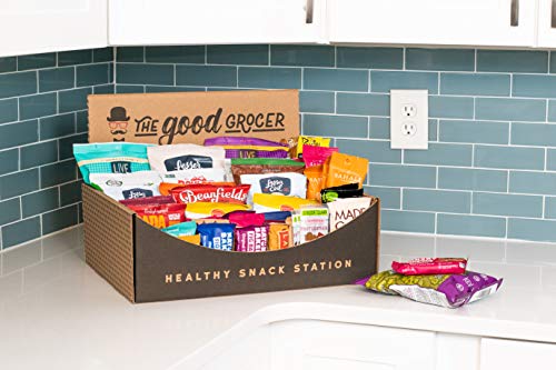 All Natural Healthy Snack Station (50 Count) by The Good Grocer - Office Snacks, Variety Pack, School Lunches (Includes Display Box) - size: 50 Piece Set