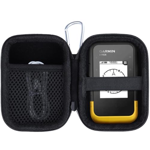 Lebakort Hard Case Compatible with Garmin eTrex 10/20 / 20x / 30x / 22x / 32x / SE Worldwide Rugged Handheld GPS Navigator (Black Case) - color: Black Case