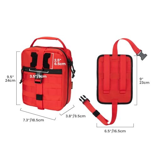 EXCELLENT ELITE SPANKER Rip Away Tactical Medical Pouch First Aid IFAK Pouch Utility EMT Pouch - color: Red