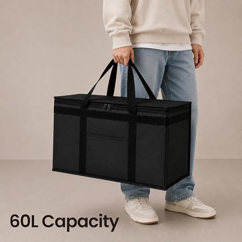 NZ home Insulated Food Bag, Portable Cooler Tote (2XL, Green, 1 Pack) - color: Green, size: 2XL