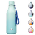 Konokyo 18 oz Insulated Stainless Steel Metal Water Bottle with Strap - color: Mint, size: 18 Ounces