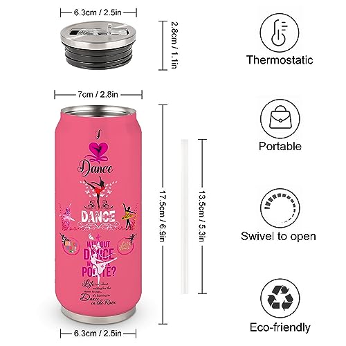 Dance Lover Gifts For Girls Women Dancer Stainless Steel Insulated Tumbler With Straw Lid，Dance Lovers Gift For Dancer As Dance Themed Gifts 17 Oz - color: Dancer