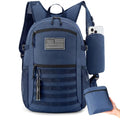 Small 20L Foldable Hiking Daypack for Men Women – Ultra Lightweight Tactical Packable Backpack for Travel, Camping Outdoor, Blue - color: Blue