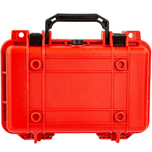 Eylar Protective Gear and Camera Hard Case Waterproof Dry Box with Foam 11.6 Inch 8.3 Inch 3.8 Inch (Red) - color: Red