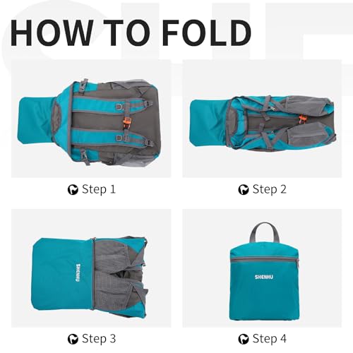 40L Hiking Backpack Lightweight Daypack Waterproof Travel Camping Backpack for Men Women Sport Packable - color: A5-green