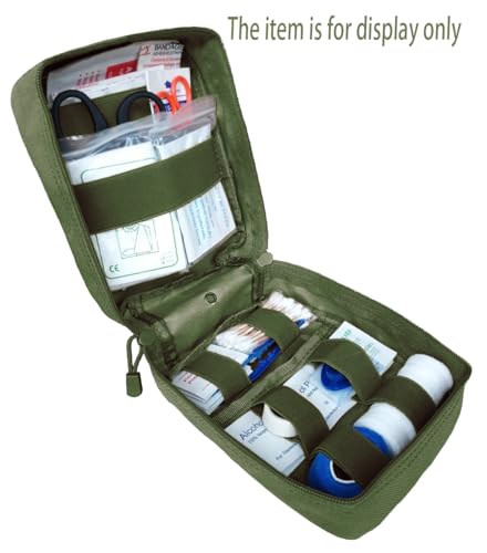 GHFY First Aid Pouch EMT IFAK Medical Pouchs, Tactical MOLLE Utility Empty Pouch (Green) - color: Green