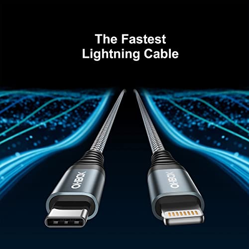 USB C to Lightning Cable [Apple MFi Certified] iPhone Fast Cord 3FT, 3 Pack | Nylon Braided Heavy Duty iPhone Charging Cable for iPhone 14 13 12 11 X XS XR SE 8 7 6, iPad Pro, Air, mini, iPod, AirPods - color: Grey, size: 3FT, style: C to Lightning