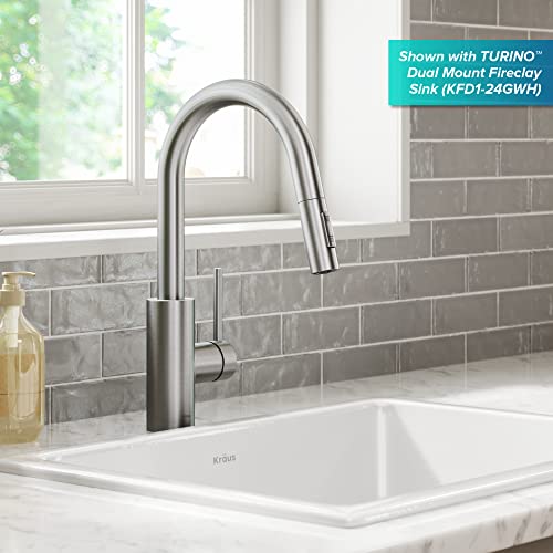 KRAUS Spot Free Stainless Steel Pull Down Kitchen Faucet KPF-2620SFS - color: Spot-Free Stainless Steel, style: Pull Down Faucet