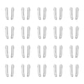 uxcell 20 Sets Double Open Zipper Repair Latch Kits, #8 Insert Pins for Jacket Coat Two-Way Separating Zippers, Silver Tone - color: Silver Tone, size: #8