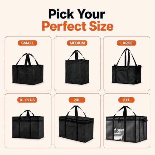 NZ home Insulated Food Bag, Portable Cooler Tote (3XL, Blue, 1 Pack) - color: Blue, size: 3XL