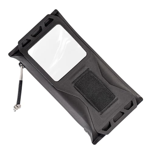Rite in the Rain Weatherproof Monsoon Rough Water Storage Bag & Pouch, Phone Campatible, 8” x 4”, Black TPU (No. P784)