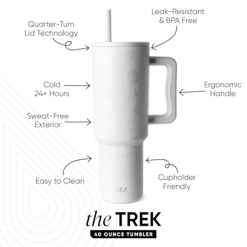 Simple Modern Halloween Tumbler with Handle | 40oz | Skeletons - color: Spooky Mix, style: Trek Tumbler