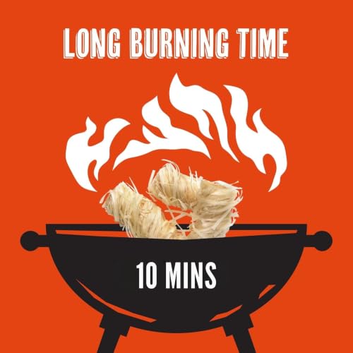 Fire Starters, 50 Count Natural Fire Starters for Grill and Charcoal, Fire Starters for Fireplace, Fire Pit and Campfires, Odorless All Weather Fire Starter for BBQ, Smoker and Pellet Stove