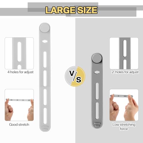 Tellegloww 42 Cable Ties Cord Organizer,Black, White, Gray,5.12 Inch - color: Black, White, Gray, size: 5.12 Inch