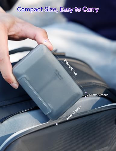 PROfezzion Memory Card Case Holder for 16 Micro SD Memory & 8 SD/SDXC/SDHC - color: Grey - 24 Slots