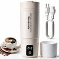 Travel Electric Kettle, Balabulala Portable Water Boiler with 6 Variable Presets,Small Electric Kettle with Keep Warm Temperature Controls & Boil Dry Protection, 14oz,White - color: White