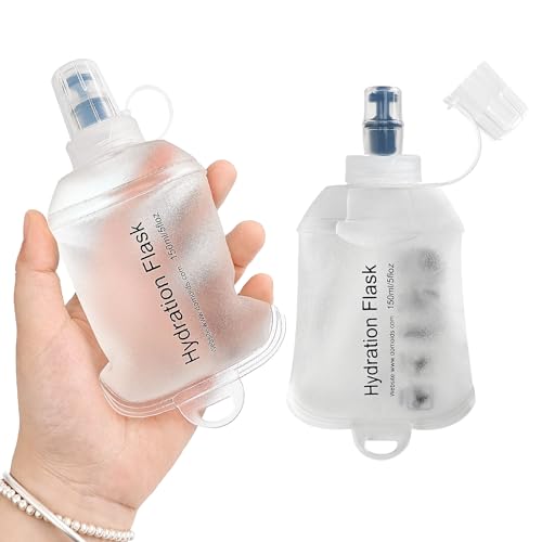 GUYI GYGYL Soft Flask Collapsible Water Bottle for Sports, 150ml White 2pcs - color: 2Pcs 150ml White