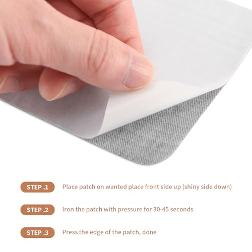 Tatuo 30 Pcs Iron on Patches for Clothing Jean Repair,Regular Color - color: Regular Color
