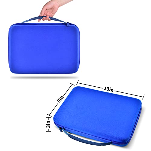 GWCASE 150+ Battery Organizer with Tester for Homeowners, Emergency Backup | Holds AA, AAA, 9V, C, D Coin Batteries in Separate Slots, Keep Neat, Easy to Find, Hard Shell Protection, Zipper Carry Design - color: Light Blue