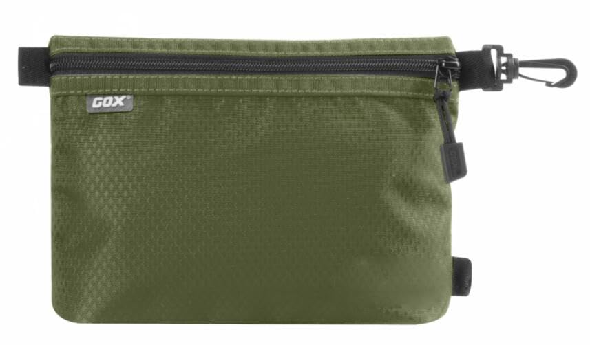 GOX Small Toiletry Bag for Men Bulk Cosmetic Bag Dopp Kit Carry On Zipper Pouch Organization Nylon Small Packing Sack Waterproof (Dark Green) - color: Dark Green