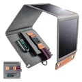 [Upgraded Tiny Solar Charger] BigBlue 14W Solar Panels with USB-A Port(5V/2.4A Max), IPX4 Waterproof, Portable Solar Phone Charger for Hiking, Compatible with iPhone X/8/7, Tablet, Samsung LG etc - color: Grey