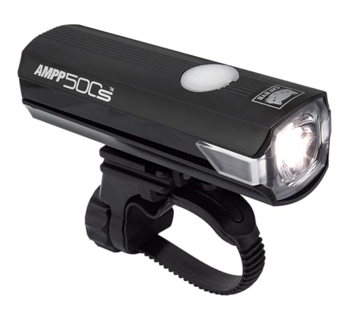 CATEYE AMPP USB Rechargeable Bike Light | Commuters, Road Cyclists & Mountain Bikers, Day & Night Riding Modes, IPX4 Waterproof, Tough & Durable - style: Ampp500s