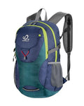 WATERFLY Lightweight Packable Hiking Backpack, 30L Day Pack | Foldable, Water Resistant Travel Daypack with Multiple Pockets, Wet Pocket, Ultralight Day Pack for Woman Man, Everyday Carry - color: Green & Yellow