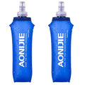 TRIWONDER TPU Soft Folding Water Bottles BPA-Free Collapsible Flask for Hydration Pack - Ideal for Running Hiking Cycling Climbing (500ml/16.9oz - Pack of 2) - color: 500ml/16.9oz - Pack of 2