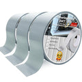 3pcs Duct Tape Heavy Duty for Ductwork Repair - 65 FT*2 Inch*190μm, 70Mesh | Carpet Tape, Duct Tape Bulk for Dryer Vent, HVAC, Indoor & Outdoor Hose Flex Sealing, Waterproof Sliver/Grey Strong Adhesive - size: 3 Rolls, 2" x 21 Yds